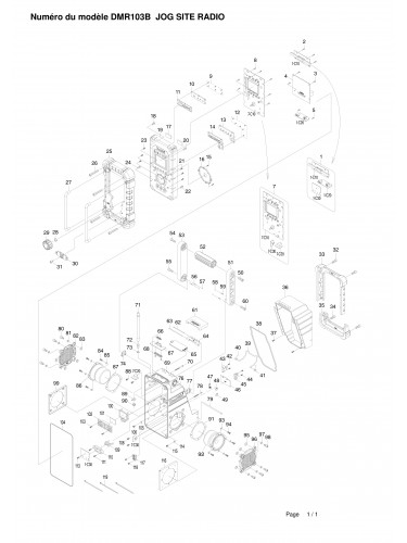 Vue éclatée Makita DMR103B#01