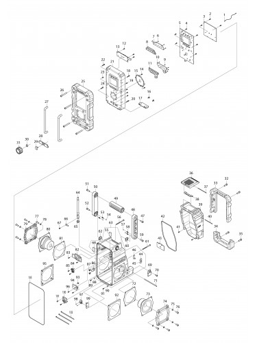 Vue éclatée Makita DMR108AR#01