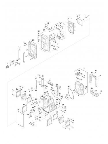 Vue éclatée Makita DMR108N#01