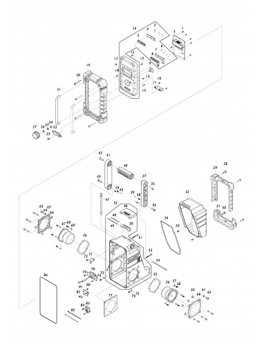 Vue éclatée Makita DMR110N#01