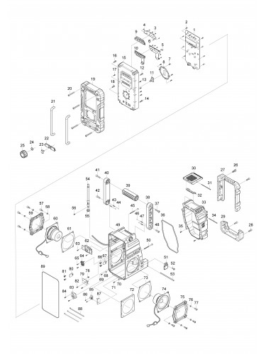 Vue éclatée Makita DMR112#01