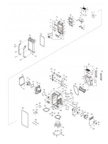 Vue éclatée Makita DMR114#01