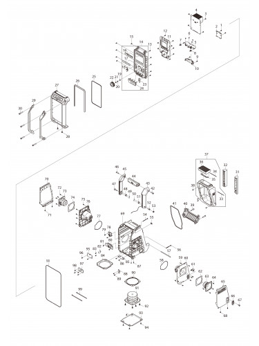 Vue éclatée Makita DMR115#01