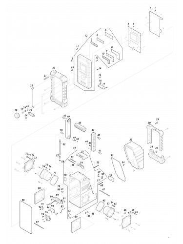 Vue éclatée Makita DMR116#01