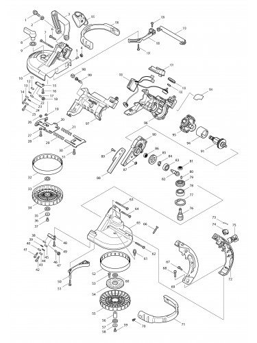 Vue éclatée Makita DPB180#01