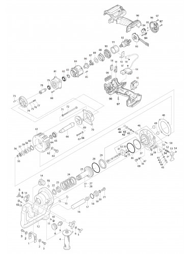 Vue éclatée Makita DPP200#01