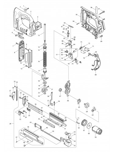 Vue éclatée Makita DPT350#01