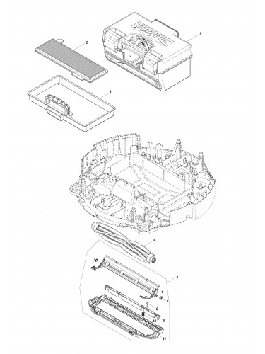 Vue éclatée Makita DRC300#01