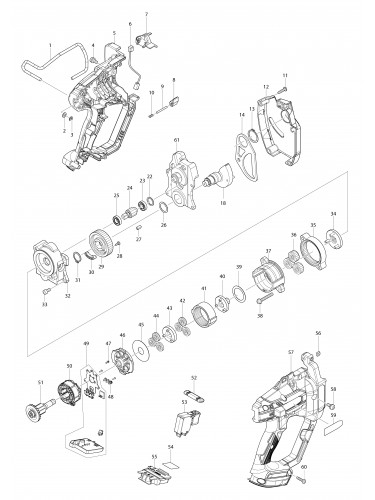 Vue éclatée Makita DSC102#01