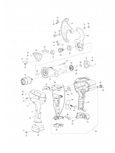 Vue éclatée Makita DTC100#01