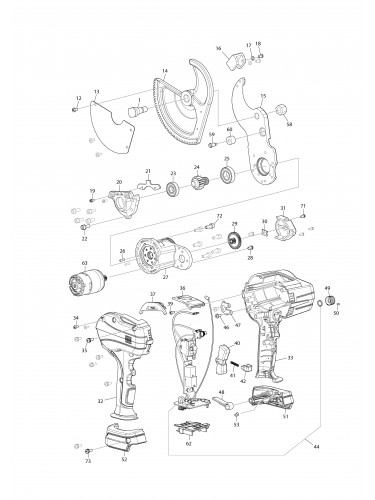 Vue éclatée Makita DTC101#01