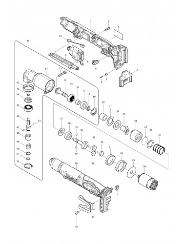 Vue éclatée Makita DTL060#01