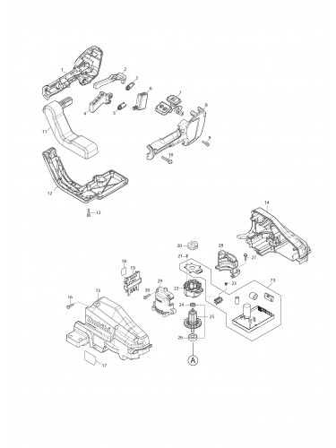 Vue éclatée Makita DUH604S#01