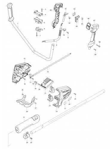 Vue éclatée Makita DUR365U#01