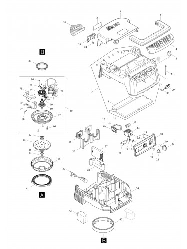 Vue éclatée Makita DVC152L#01
