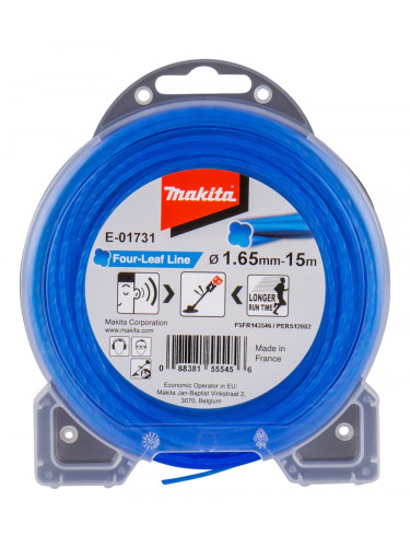 Fil nylon hélicoïdal pour débroussailleuse à batterie Makita