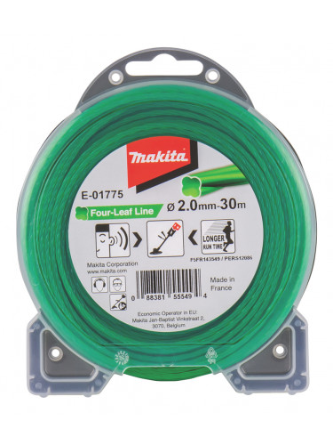 Fil nylon hélicoïdal pour débroussailleuse à batterie Makita