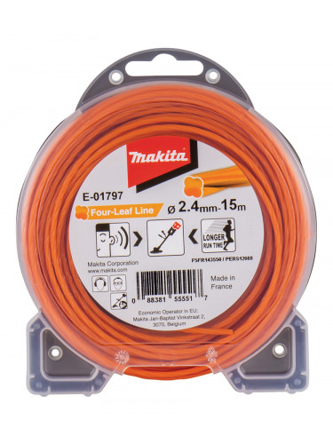 Fil nylon hélicoïdal pour débroussailleuse à batterie Makita