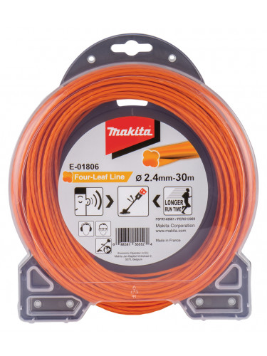 Fil nylon hélicoïdal pour débroussailleuse à batterie Makita