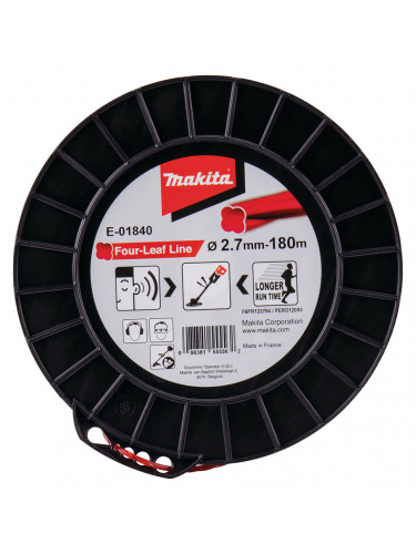 Fil nylon hélicoïdal pour débroussailleuse à batterie Makita