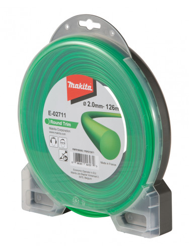 Fil nylon rond, 2,0 mm x 126 m Makita