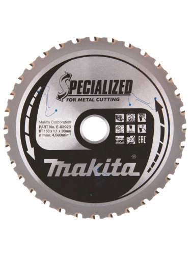 Lames carbures ''Specialized'' Métal épais (jusqu'à 12mm), pour scies circulaires à métaux Makita