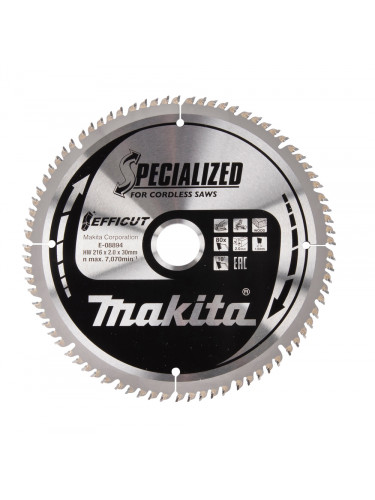 Lames carbures ''EFFICUT'' pour bois, pour scies radiales à batterie Makita