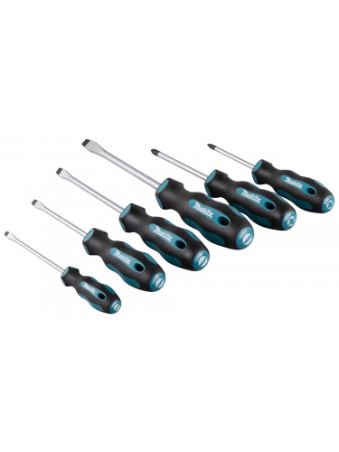 Jeu de tournevis 4 SL + 2 PZ Makita