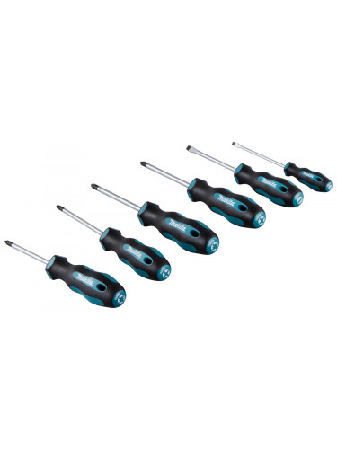 Jeu de tournevis 2 SL + 2 PH + 2 PZ Makita