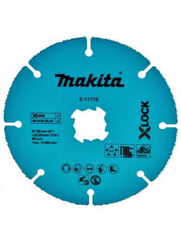 Disque Diamant multi-matériaux à revetement carbure de tungstène X-LOCK Makita