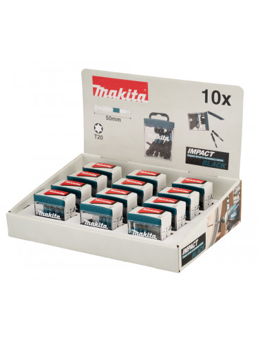 Master Carton 12 x Packs Embouts Impact Black TORX® T20 50 mm Makita