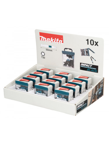 Master Carton de 12 x Packs Embouts Impact Black TORX® T30 50 mm Makita