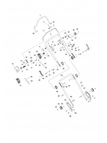 Vue éclatée Makita ELM4613#01