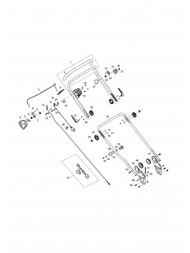 Vue éclatée Makita ELM4620#01