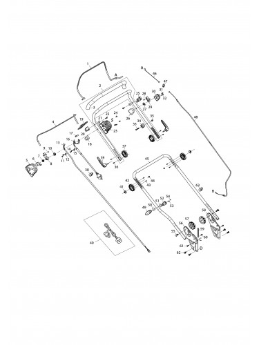 Vue éclatée Makita ELM4621#01