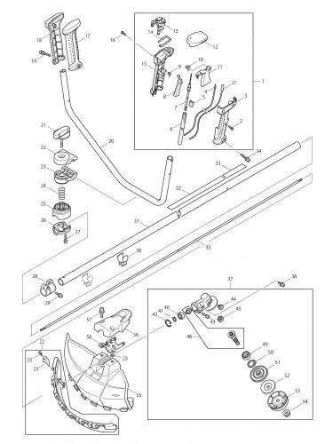 Vue éclatée Makita EM2650UH#01
