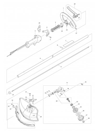 Vue éclatée Makita EM2654LH#01