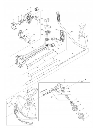 Vue éclatée Makita EM4351UH#01