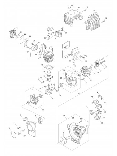Vue éclatée Makita ER2600L#01