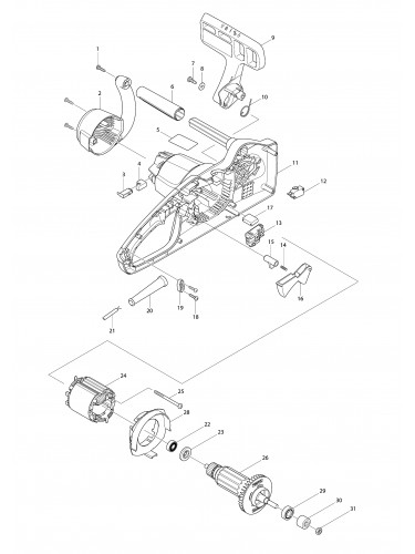 Vue éclatée Makita ES34TLC#01