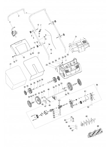 Vue éclatée Makita EV3213#01
