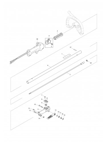 Vue éclatée Makita EX2650LH#01