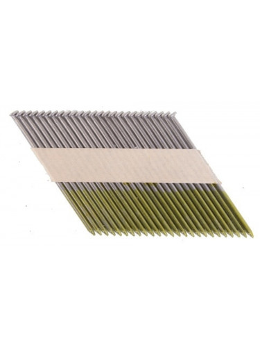 Clous 34° tête D lisses en bandes collées, pour cloueurs pneumatiques et à gaz (GN900, IM350, IM90) Makita