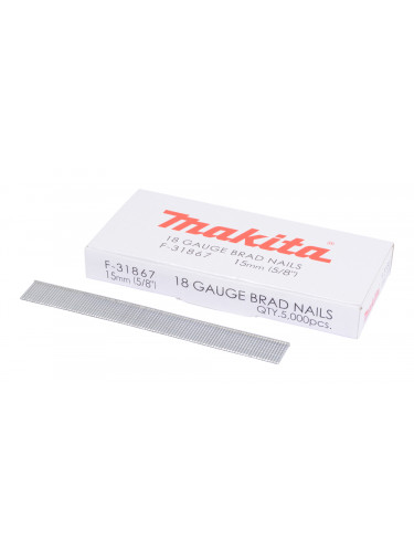 Clous tête homme mini brads 18 Ga galvanisés, pour cloueurs pneumatiques (DBN500, SKN12, NT45A, IM50) Makita