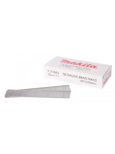 Clous tête homme mini brads 18 Ga galvanisés, pour cloueurs pneumatiques (DBN500, SKN12, NT45A, IM50) Makita