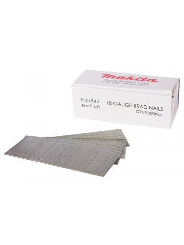 Clous tête homme mini brads 18 Ga galvanisés, pour cloueurs pneumatiques (DBN500, SKN12, NT45A, IM50) Makita