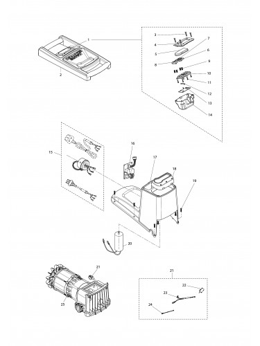 Vue éclatée Makita FH2500#01