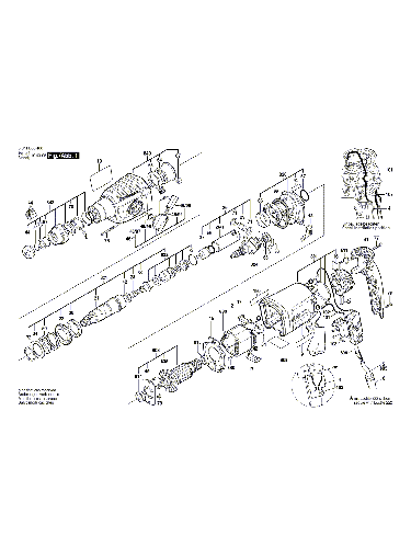 PIECES  DETACHEES  PERFORATEUR SDS-plus  BOSCH GBH 2-23 RE