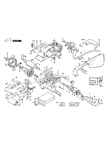 PIECES DETACHEES PONCEUSE A BANDE BOSCH GBS 100 A