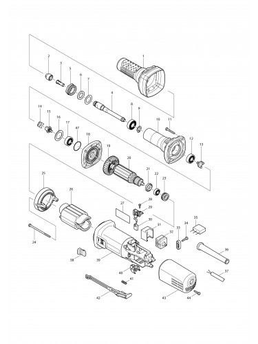 Vue éclatée Makita GD0601#01